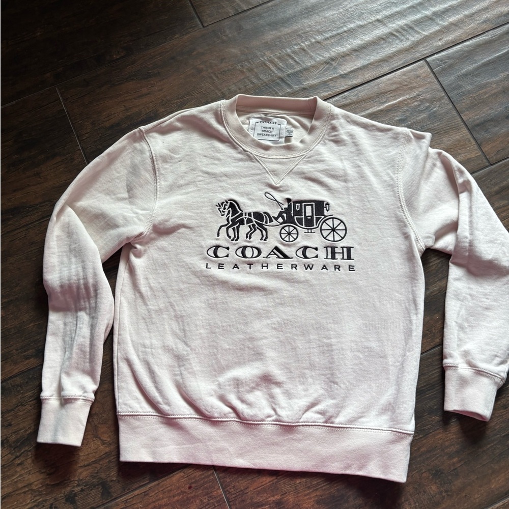 Coach Women’s Off-White Crewneck Sweater